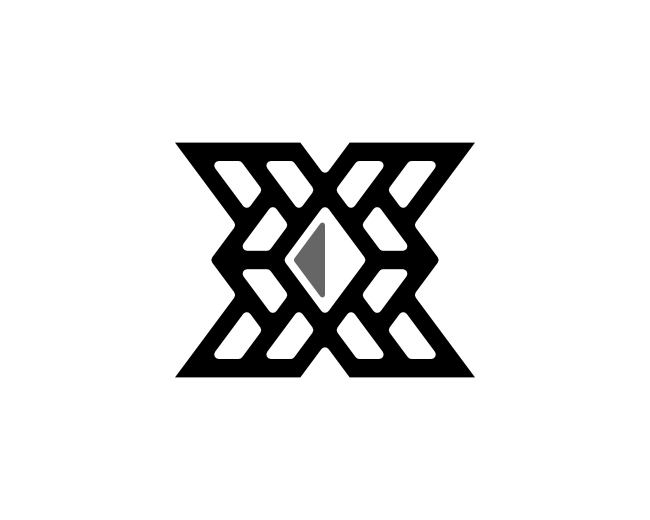 Letter X Diamond Logo