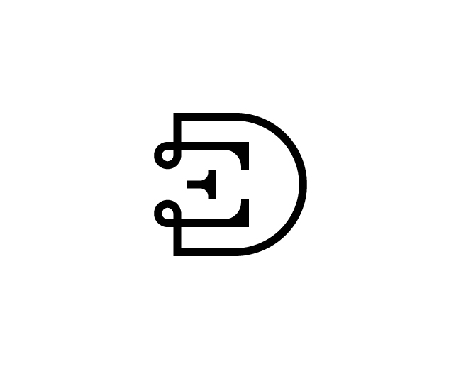 Modern De Or Ed Monogram