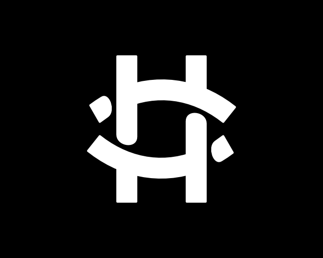 Hashtag HI Letter Logo