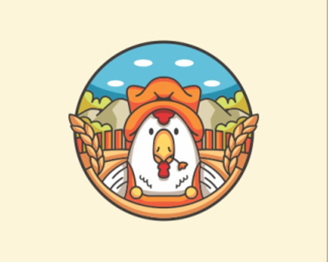 Wheat Farm Chicken Logo