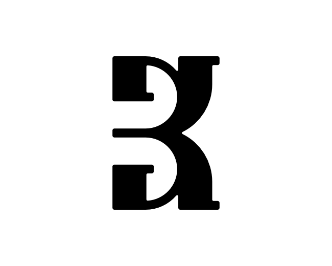 Letter BK 3K Logo