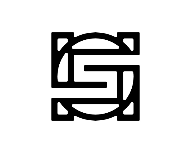 Letter HS Initial SH Logo