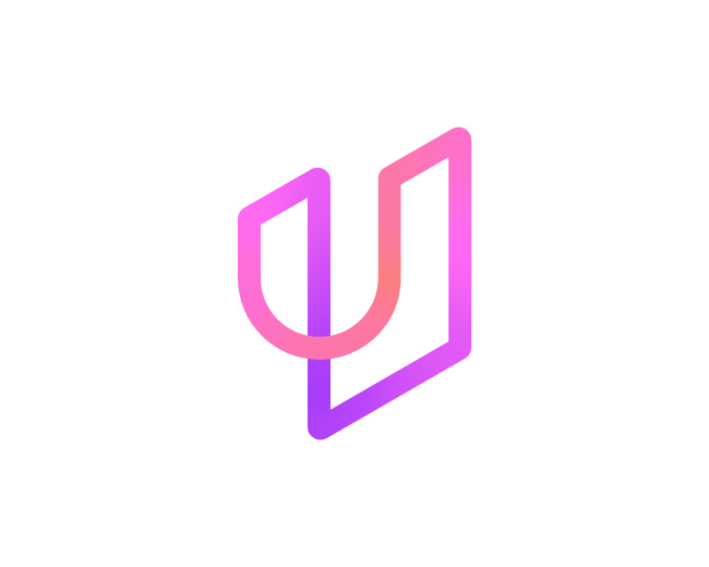 Minimal Gradient U Logo // For Sale