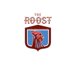 The Roost Sustainable Organic Logo