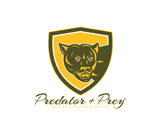 Predator and Prey Hunting Logo