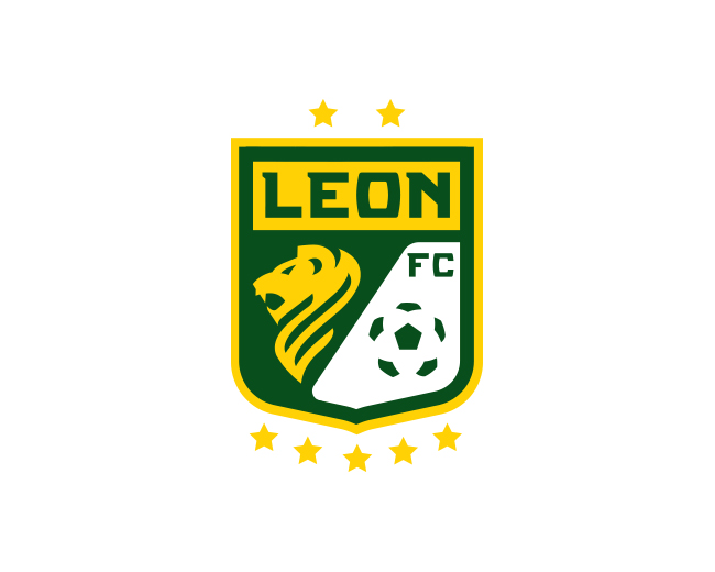 Mexico LEON Football Club Iron-On PATCH CREST BADGE..Size: 2" x 3.5" Inch F.C 