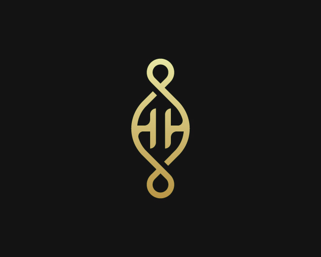 Elegant Double Hh Logo