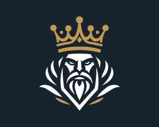 Elegant Bearded King Royal Logo