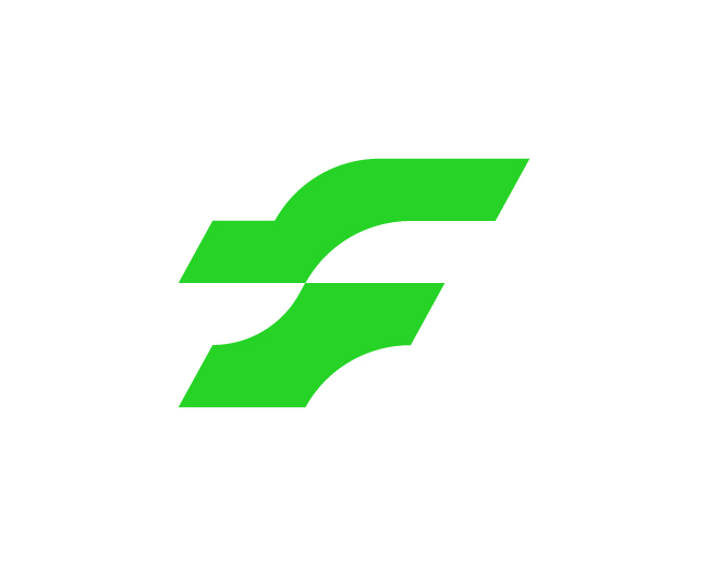Geometric Letter F Logo // For Sale