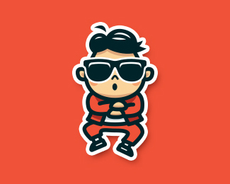 Gangnan Style Tribute Logo Mascot