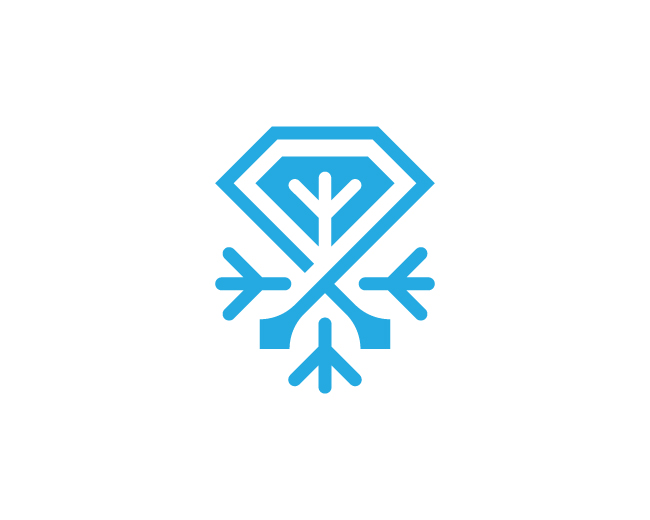 Diamond Ice Flake Logo