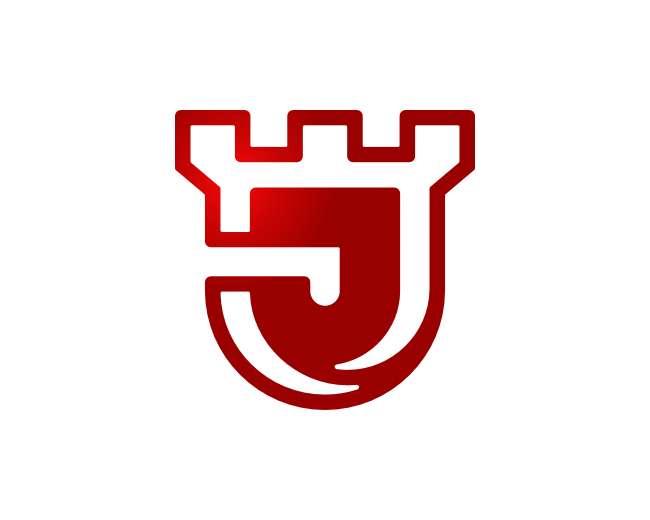 Letter J Castle Logo