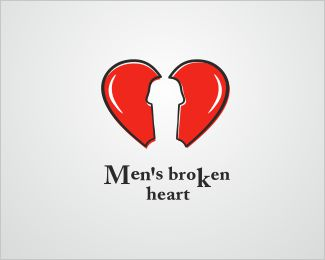 Men's broken heart