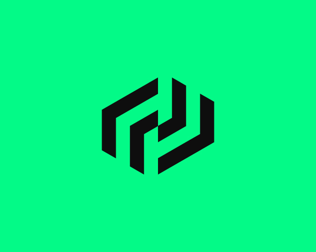 Abstract “F” Geometric Logo Design