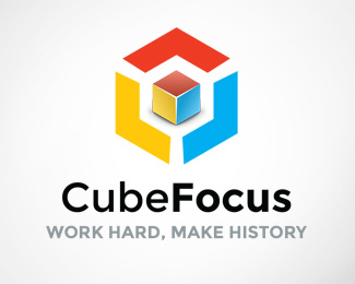Cube Focus Logo Template
