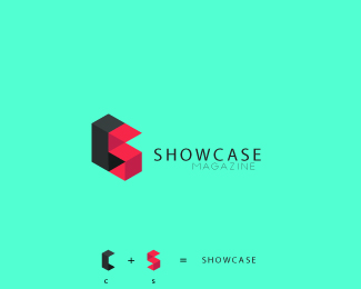 showcase magazine logo design