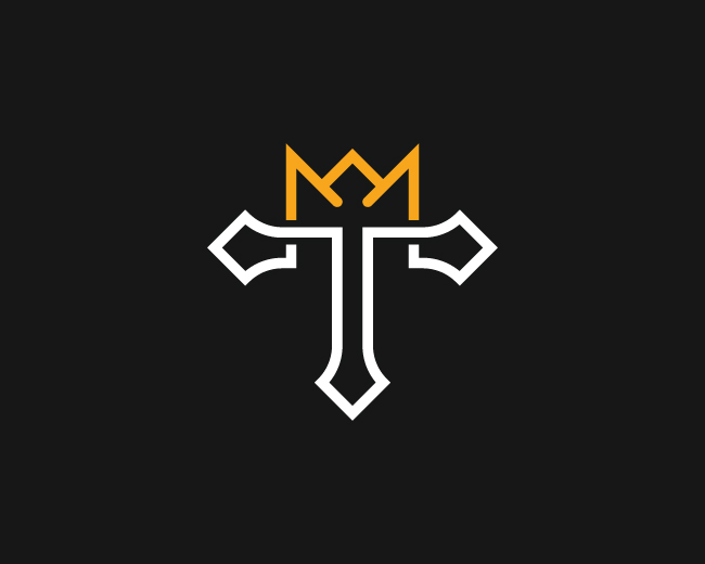 Modern T With Crown Logo