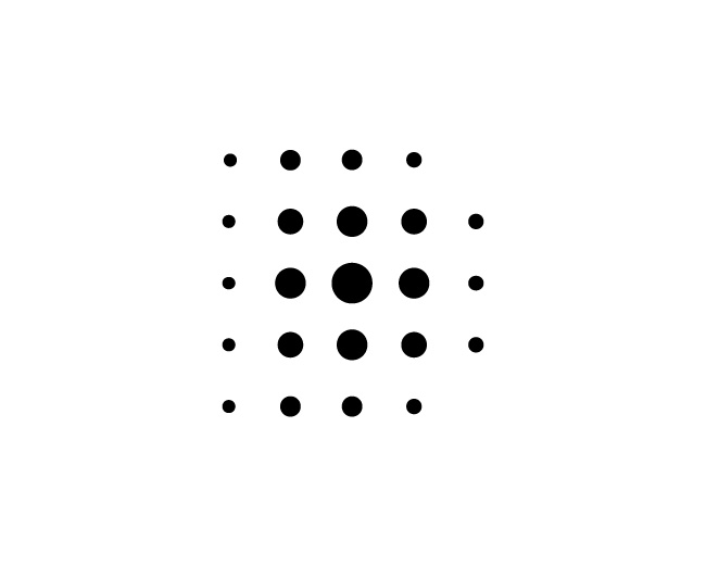 Letter D Dots Logo // For Sale