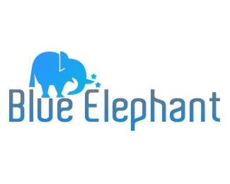 Blue elephant.