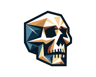 Iconic Skull Geometric Logo