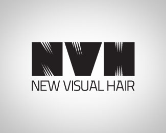 New Visual Hair Logo