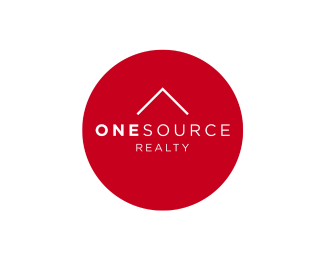 Minimal Red Circle Logo for OneSource Realty