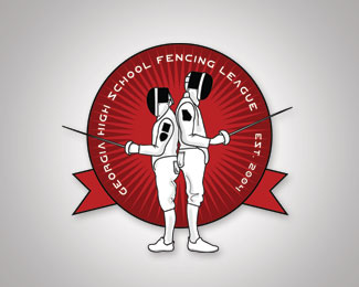 Georgia High School Fencing League Logo