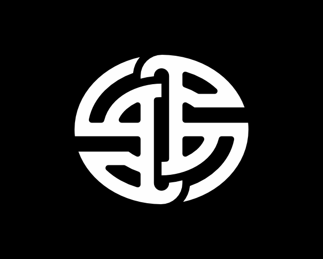 Letter SI Initial IS Monogram Logo