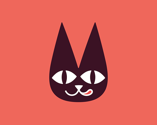 Letter M Cat 📌 Logo for Sale