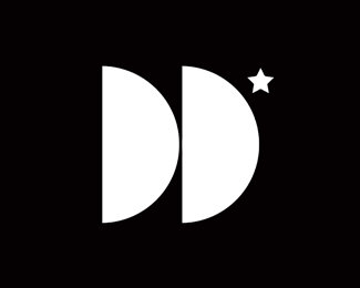 D + D geometric abstract logo