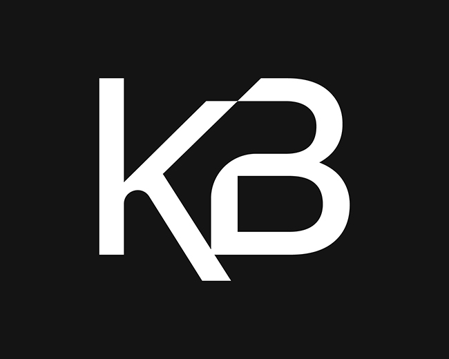 KB or BK monogram typography logo by Anhdodes