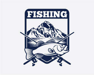 fishing logo badge