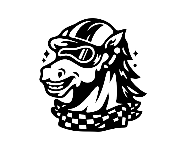 VR Racing Horse Logo