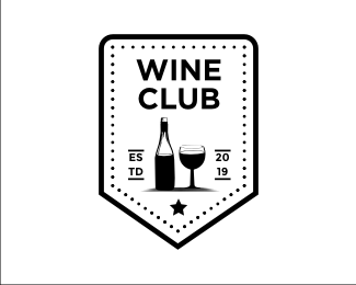 Logopond - Logo, Brand & Identity Inspiration (Wine Club Badge Logo)