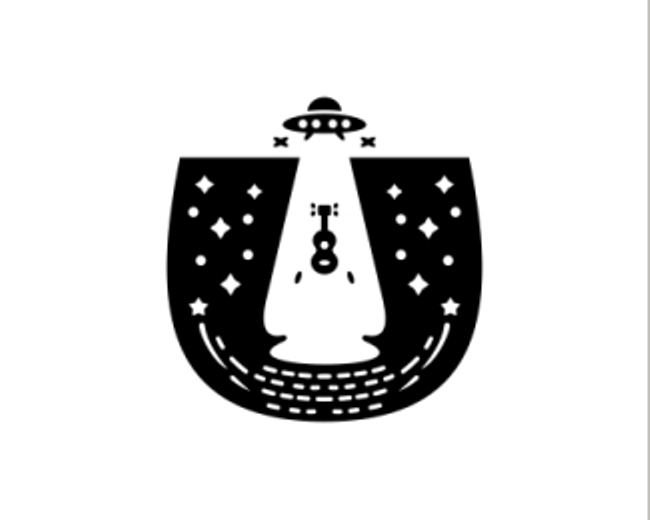 U Ufo Ukulele Logo