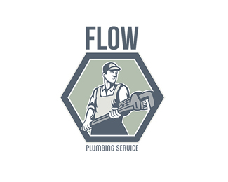 Flow Plumbing Service Logo