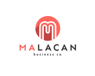 Malacan logo - letter M monogram