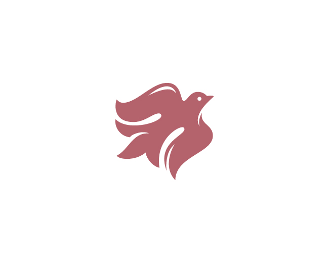Bird flower logo