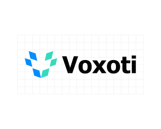 Voxoti Logo Design - Minimalist V Letter Logo Desi