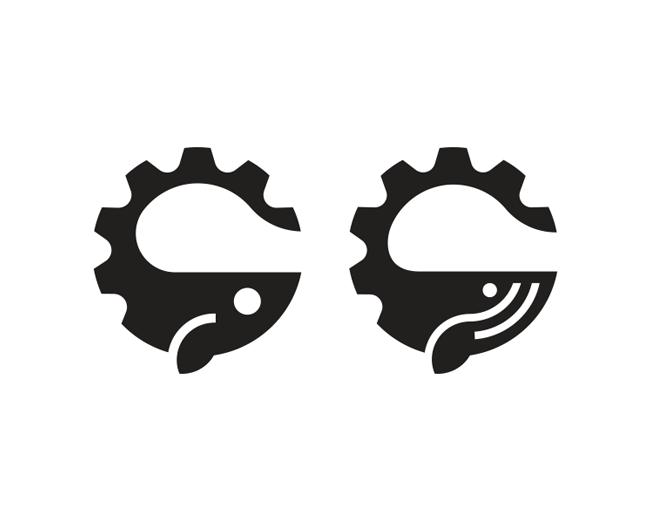 Cog / Whale / Fish / Logo