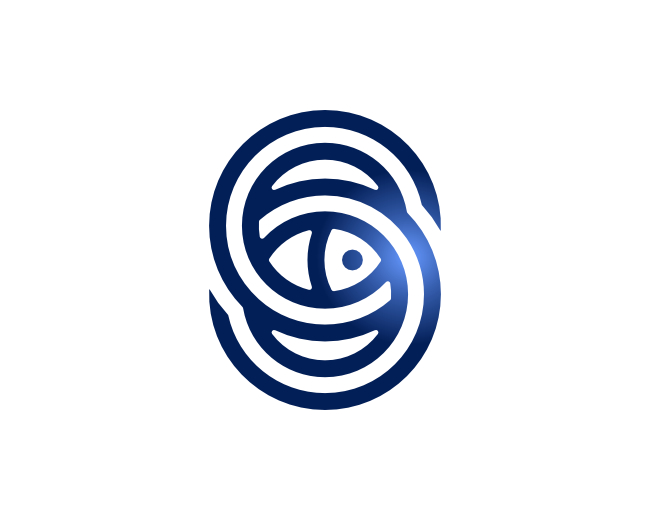 Letter S Fish Ocean Monogram Logo