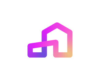 moder real estate, home logo design