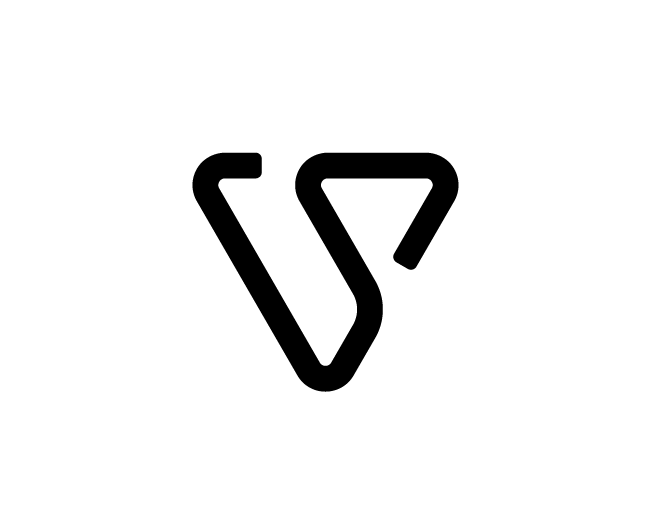 V / VS Line Logo For Sale