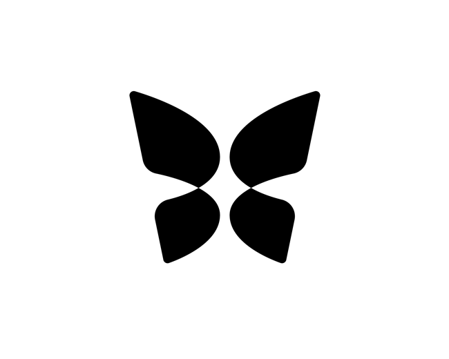 Abstract Butterfly Spark Logo Design for Sale