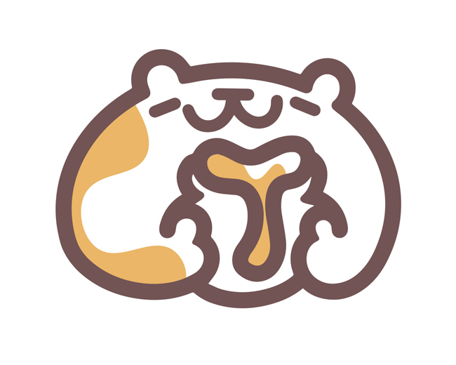 Cute honey bear ready-made mascot logo for sale