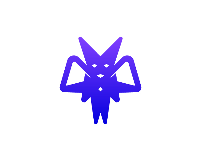 Cyberpunk Alien Mascot Logo Design