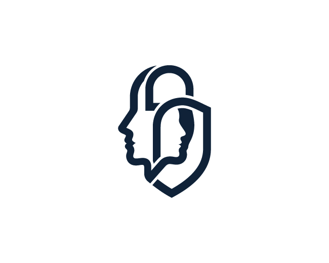 Dual Mind Identity Lock Logo