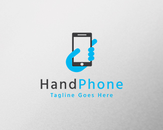 Hand Phone Logo Template