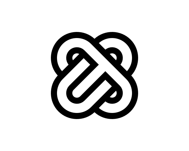 Letter OT Initial TO Or Letter X Identity Monogram
