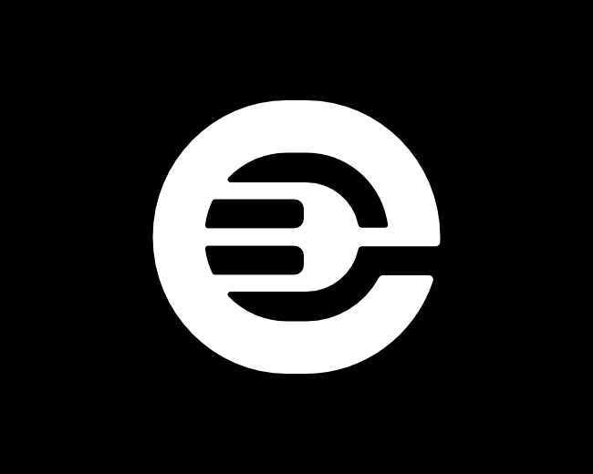 Letter E Fork Monogram Logo